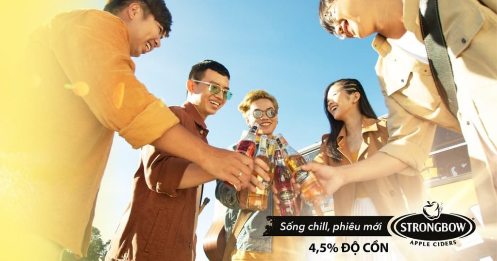 Nuoc tao len men Strongbow Taste The Chill Cider